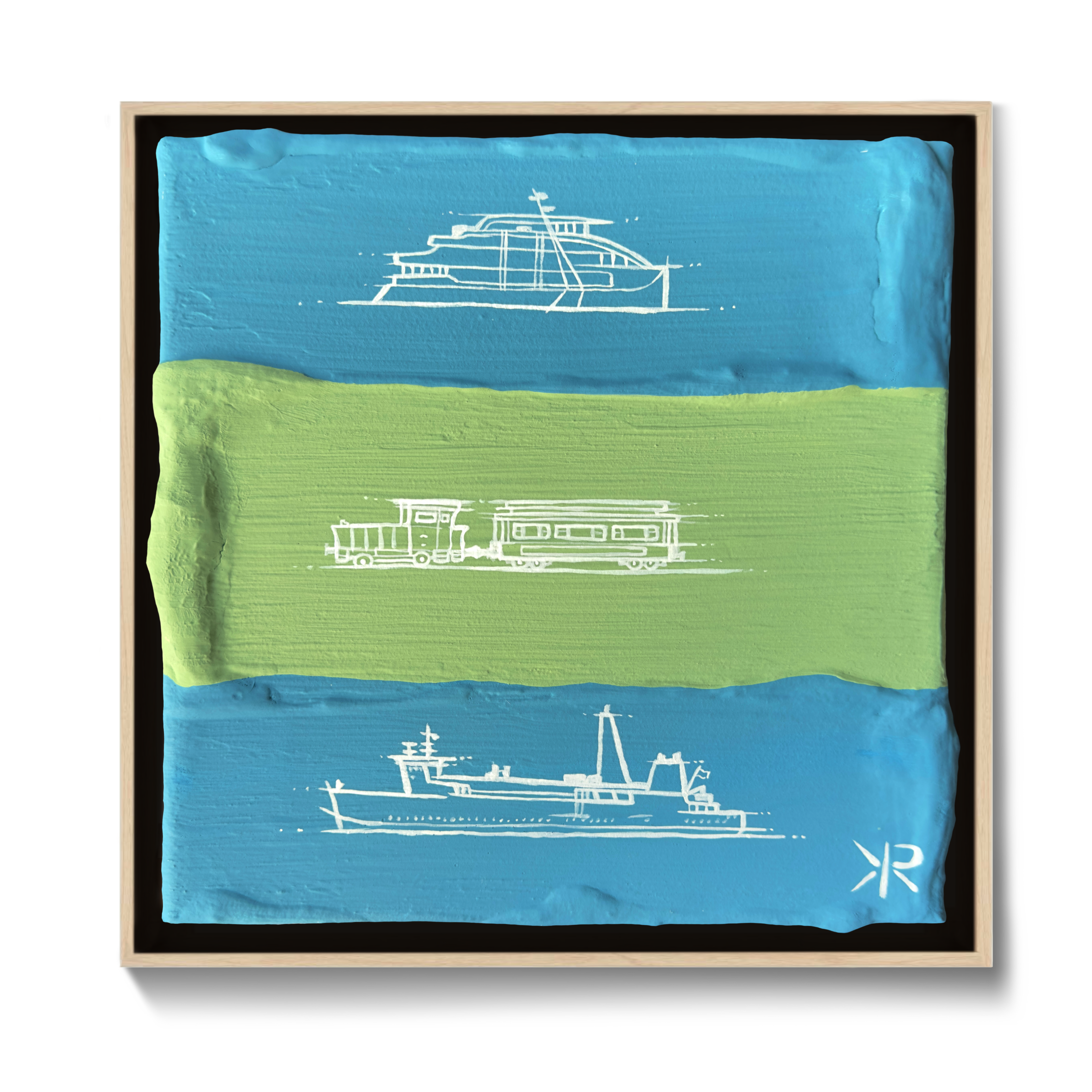 Ships and Trains | Original Artwork